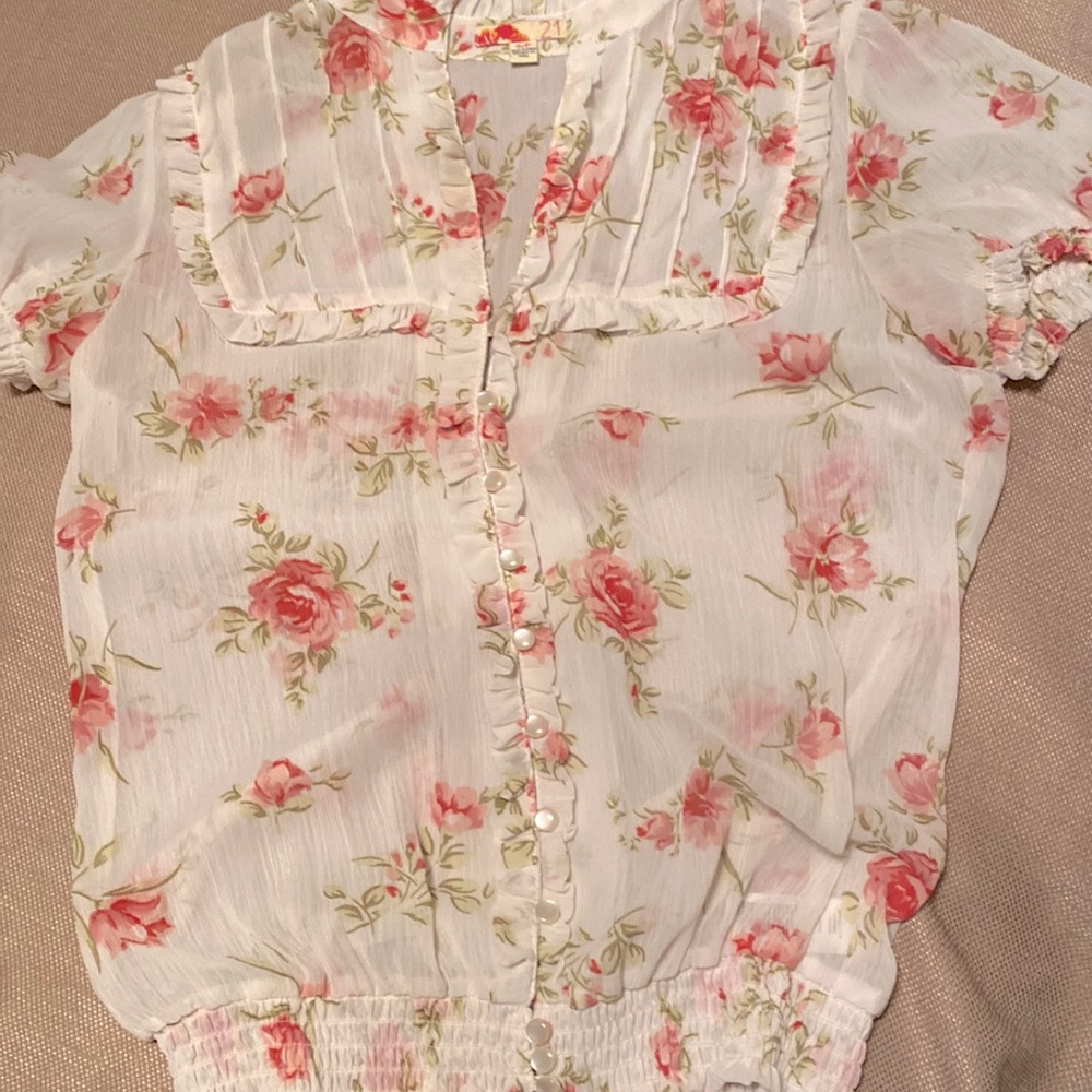 Sheer Floral Print Top | Rue 21